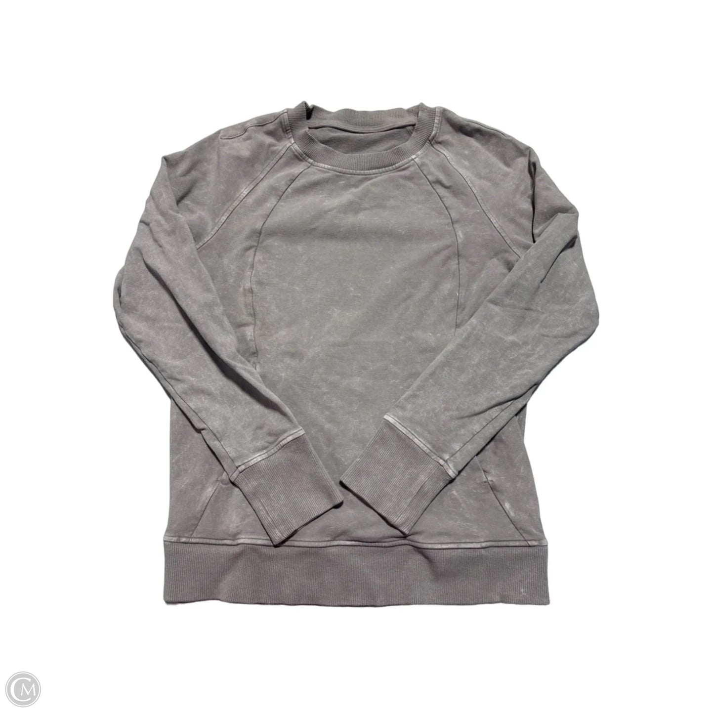 Athletic Sweatshirt Crewneck By Lululemon In Grey, Size: S