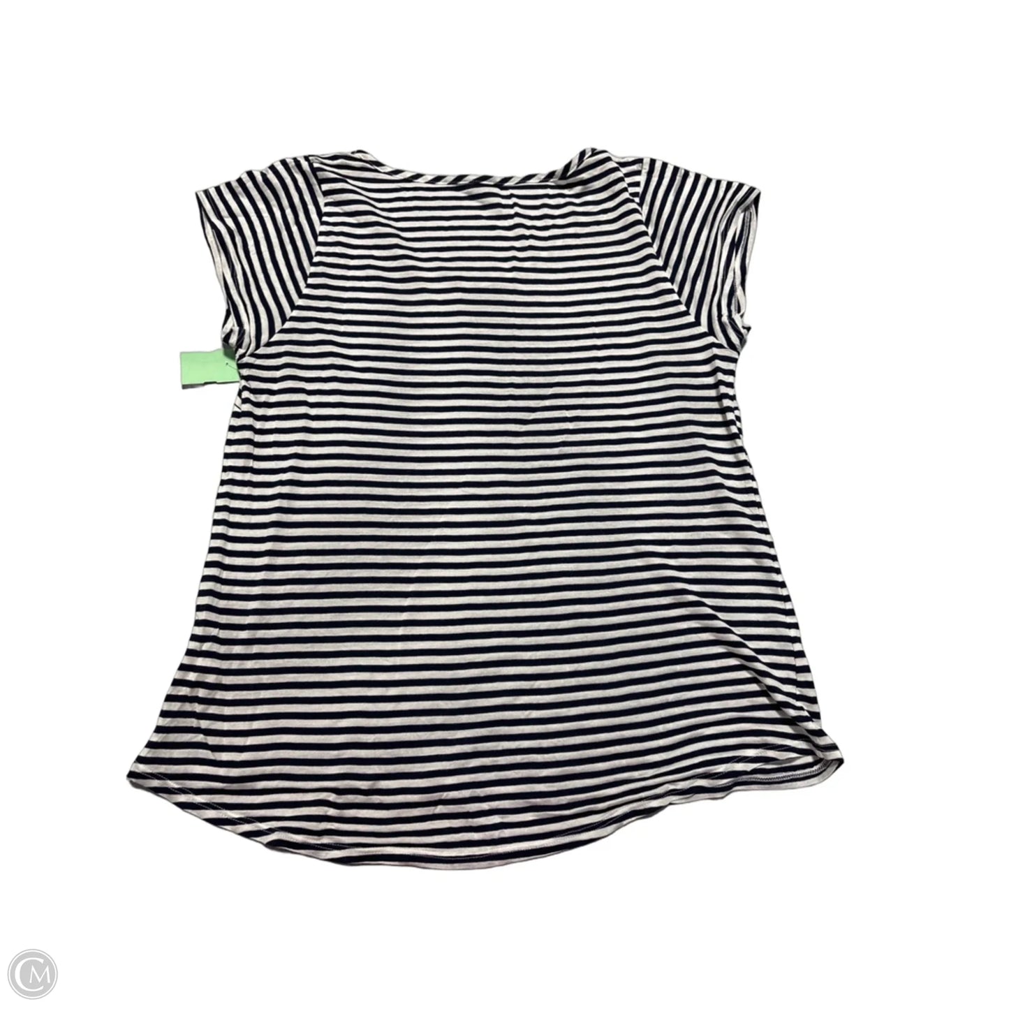 Top Short Sleeve By Ag Jeans In Striped Pattern, Size: Xl