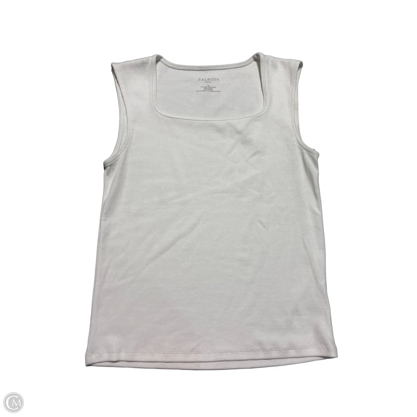 Tank Top By Talbots In White, Size: Lp