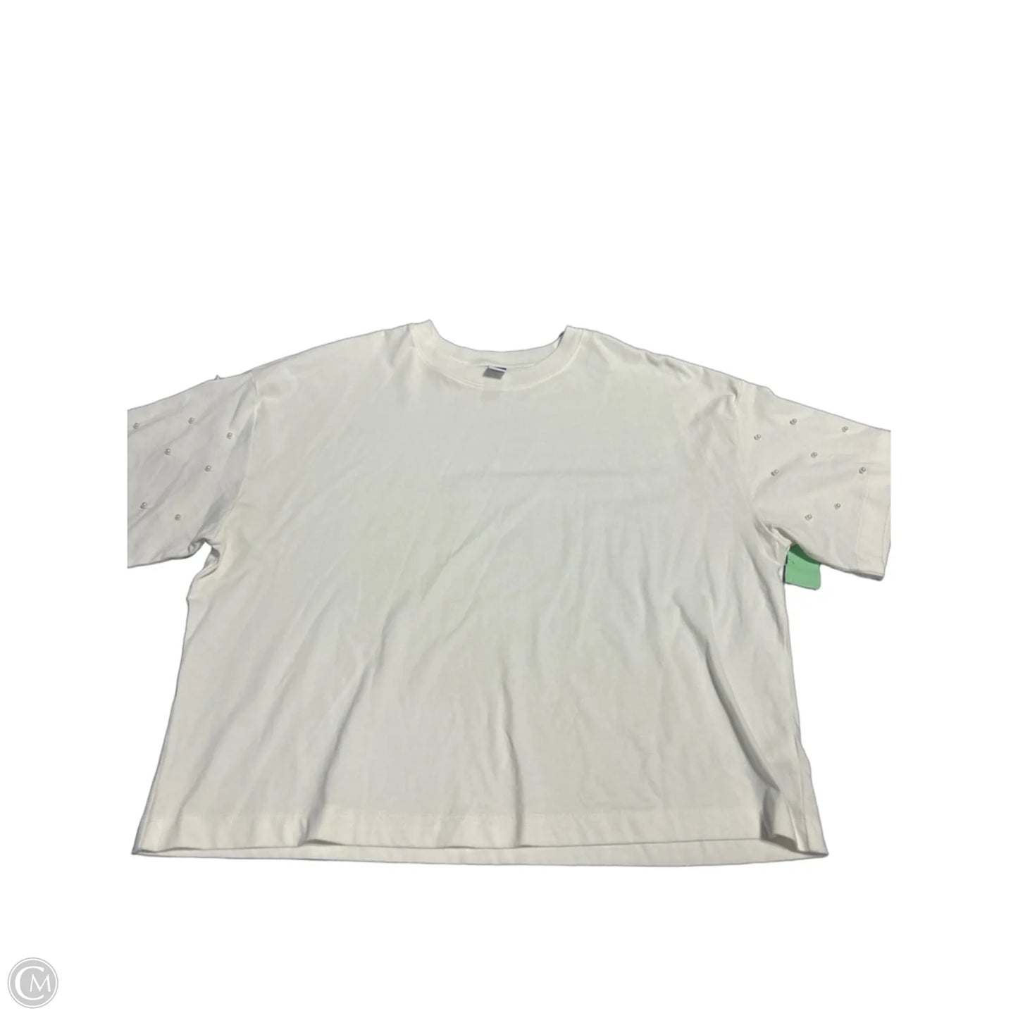 Top Short Sleeve By Old Navy In White, Size: L