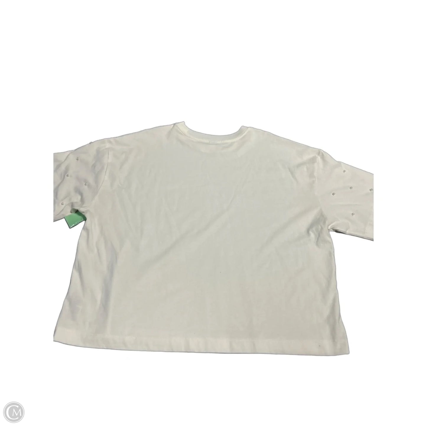 Top Short Sleeve By Old Navy In White, Size: L