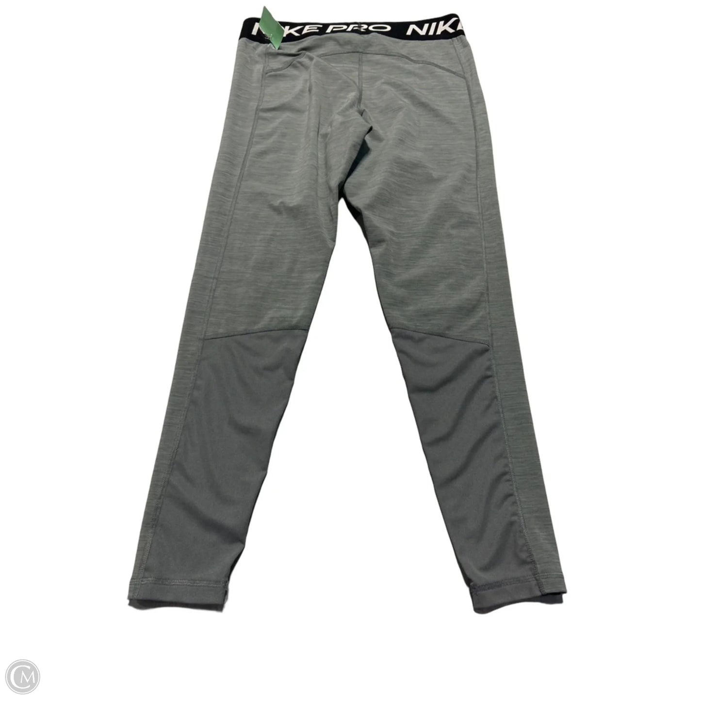 Athletic Leggings By Nike In Grey, Size: L