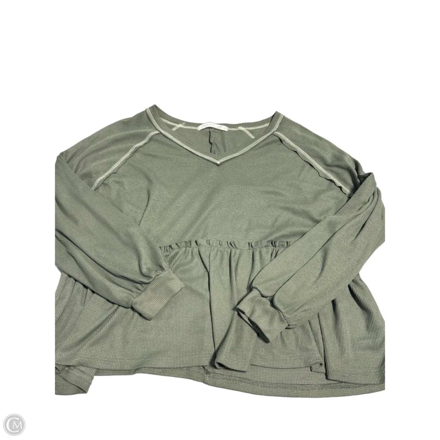 Top Long Sleeve By Altard State In Green, Size: S