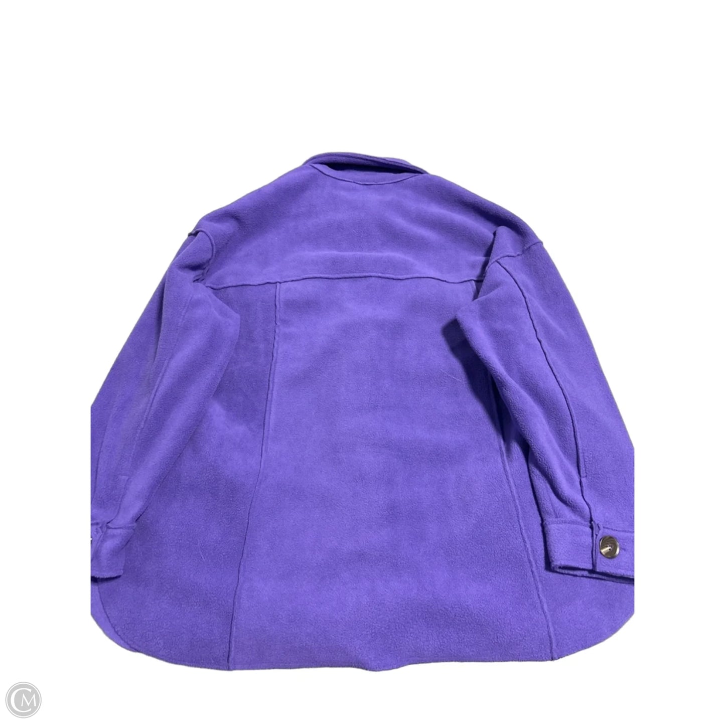 Jacket Fleece By Geegee In Purple, Size: L