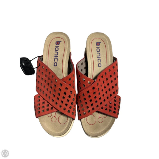 Sandals Flats By Cmc In Red, Size: 7