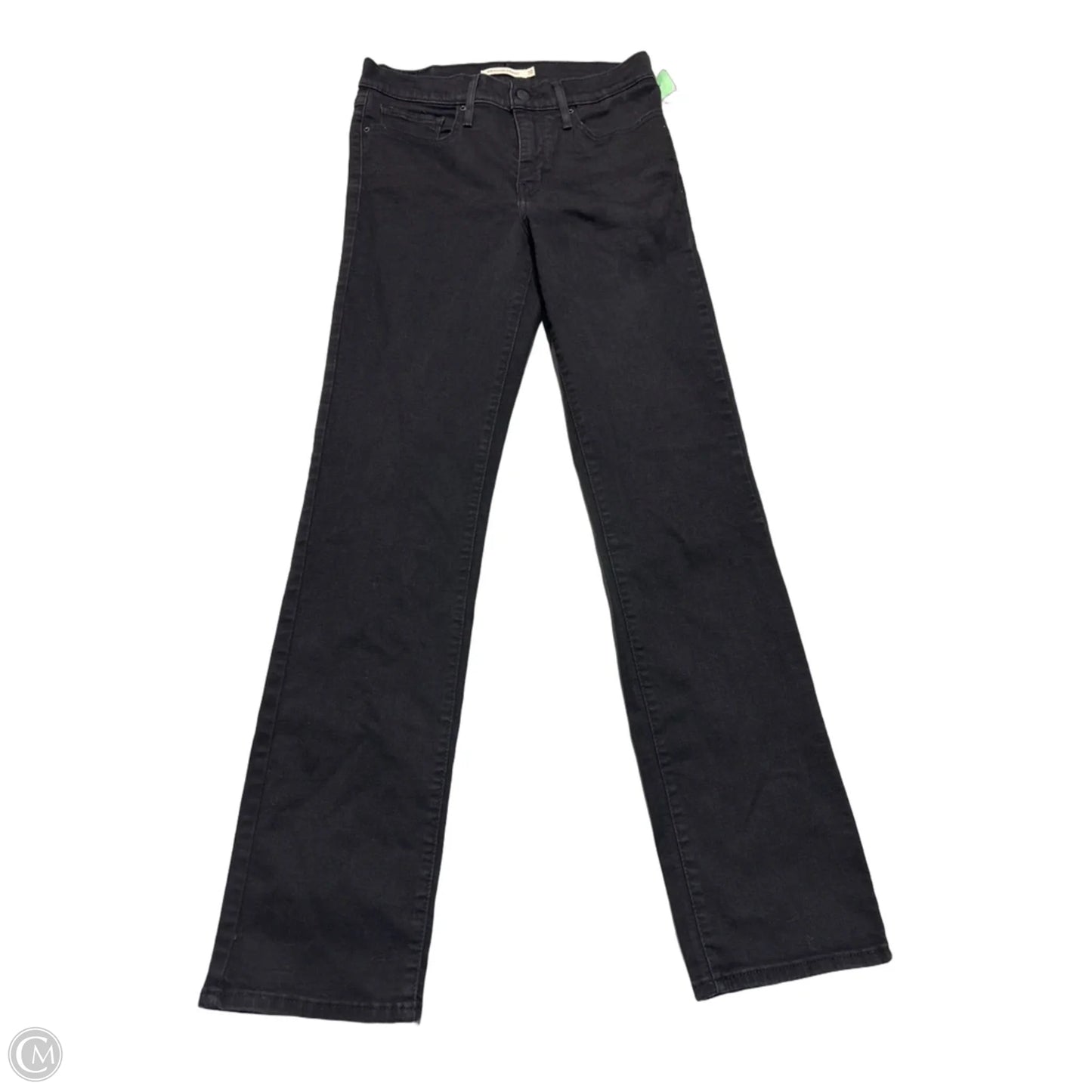 Jeans Straight By Levis In Black, Size: 10