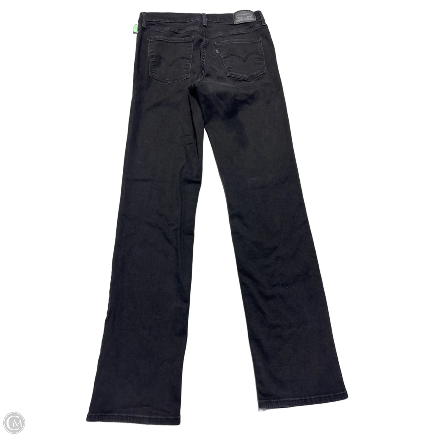 Jeans Straight By Levis In Black, Size: 10