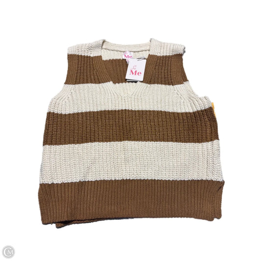 Vest Fleece By Cma In Tan, Size: L