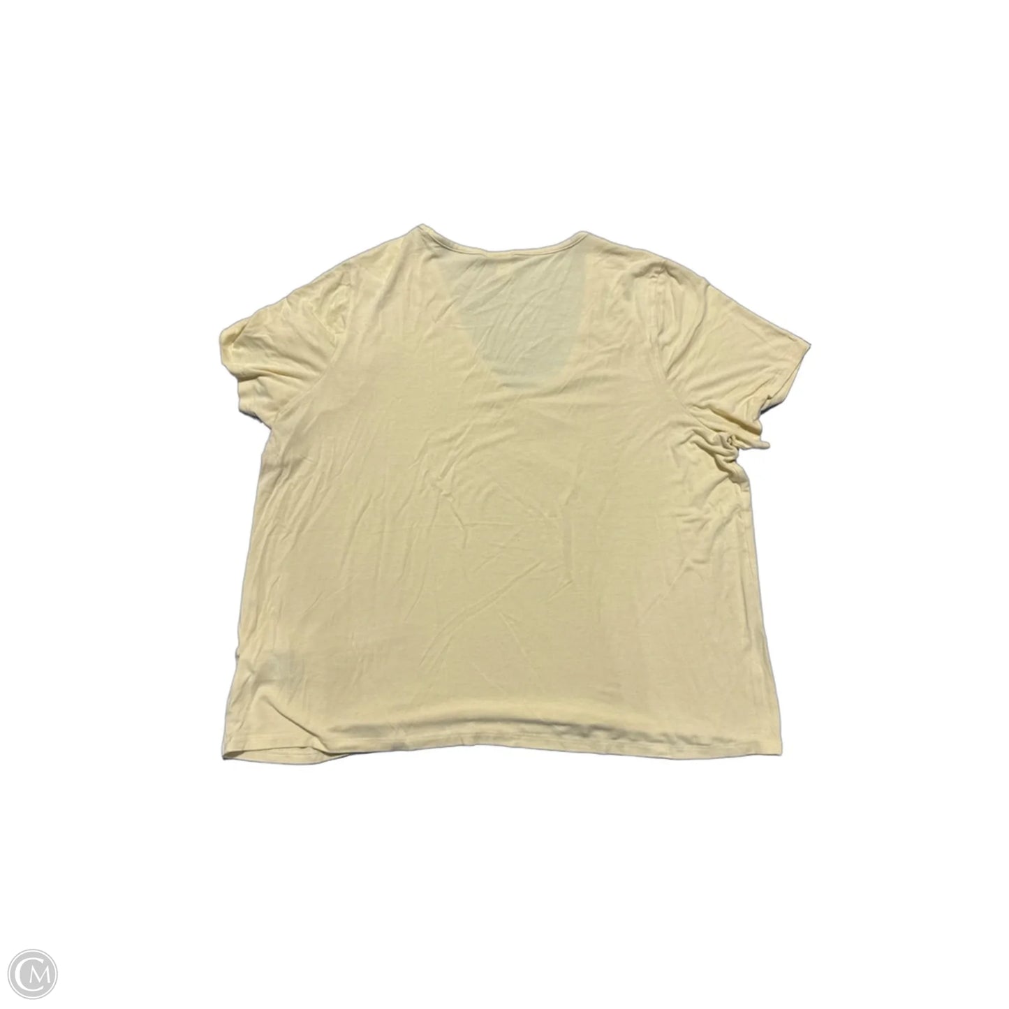 Top Short Sleeve Basic By Old Navy In Yellow, Size: Xl