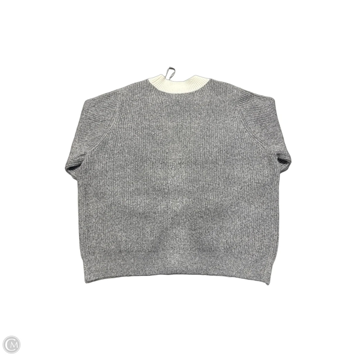 Cardigan By Cmc In Grey & White, Size: 2x