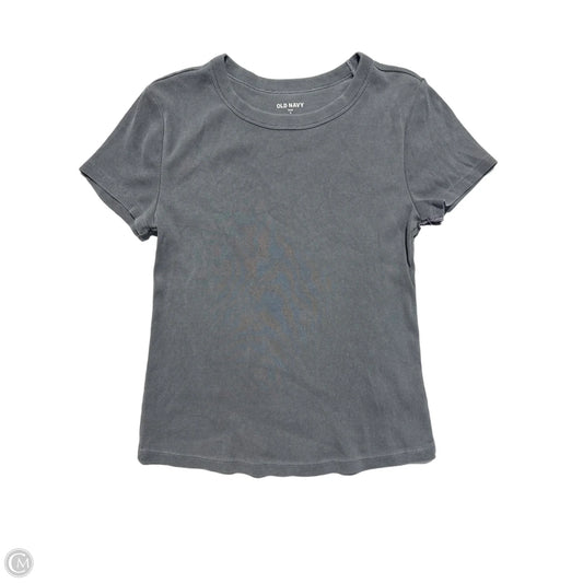 Top Short Sleeve By Old Navy In Grey, Size: S
