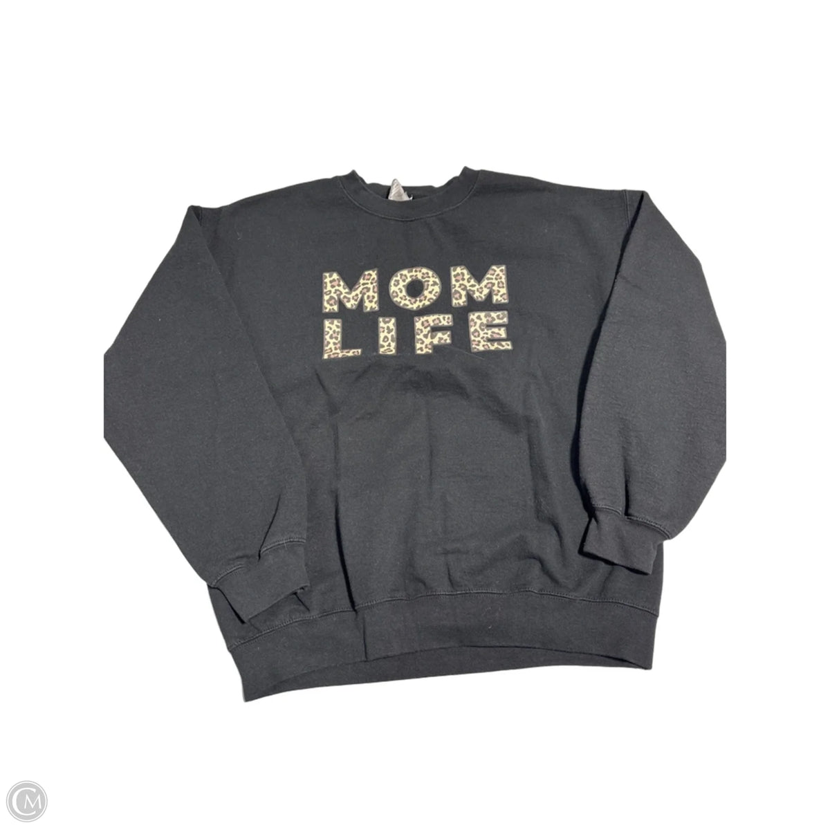 Top Long Sleeve By Gildan In Black, Size: L
