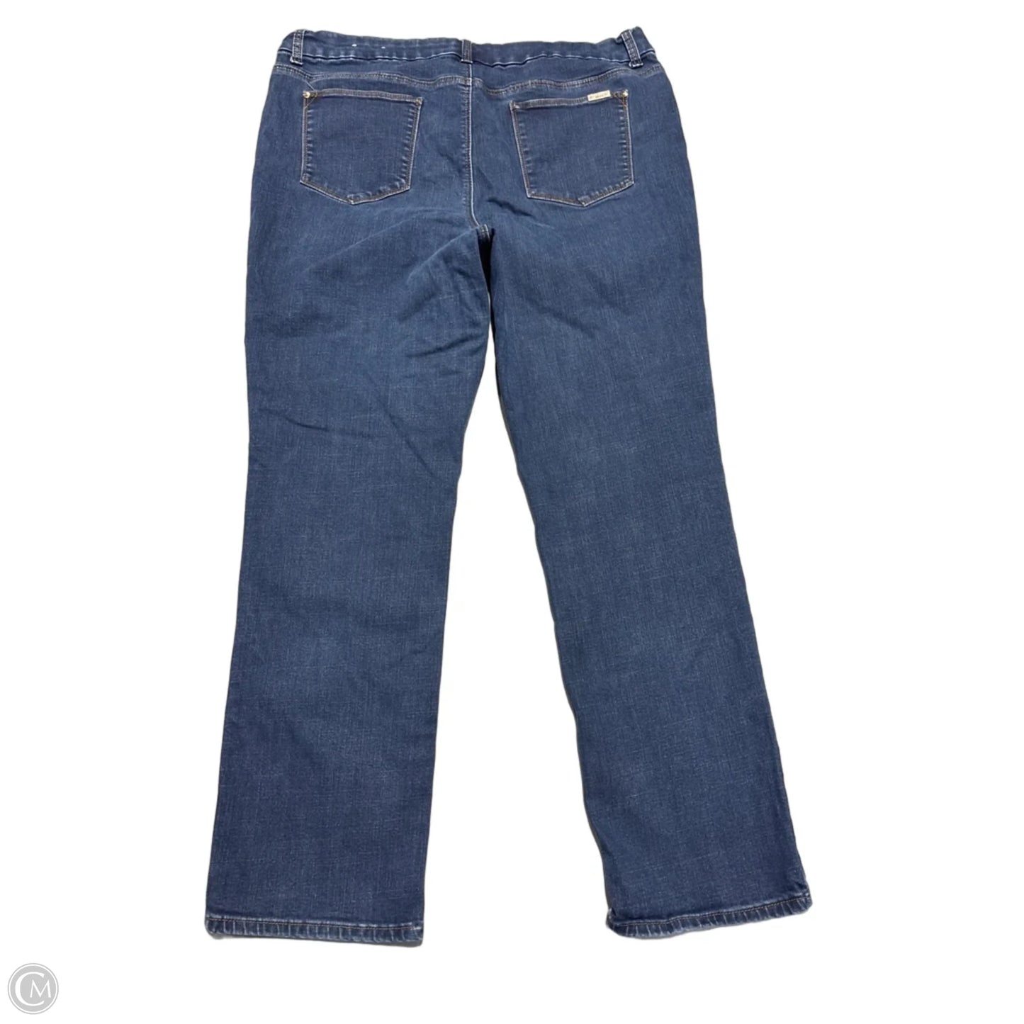 Jeans Straight By Chicos In Blue Denim, Size: 16