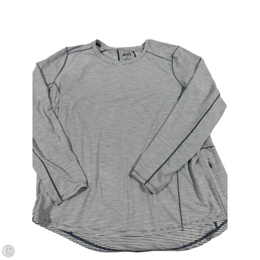 Top Long Sleeve By Duluth Trading In Blue & White, Size: 2x