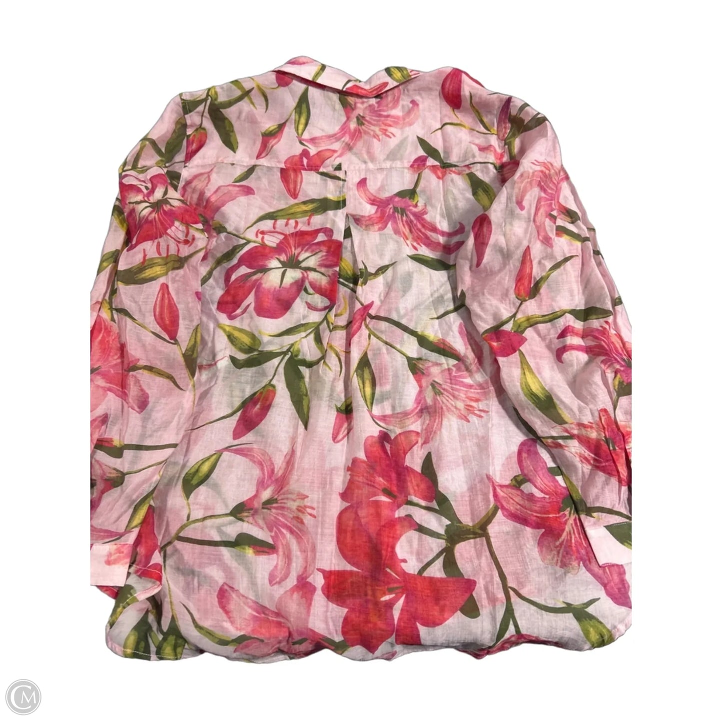 Top Long Sleeve By Philosophy In Pink, Size: 2x