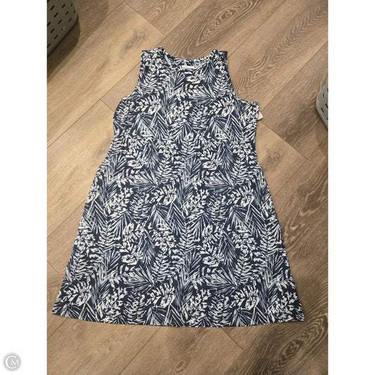 Dress Casual Midi By Columbia In Blue & White, Size: 1x