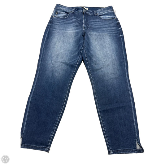 Jeans Straight By Kancan In Blue Denim, Size: 16