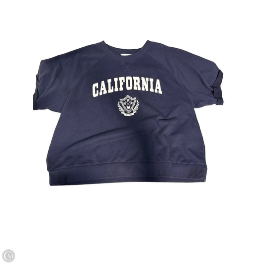 Top Long Sleeve By Lc Lauren Conrad In Navy, Size: Xl