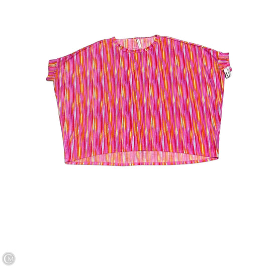 Top Short Sleeve By Dear Scarlett In Multi-colored, Size: L