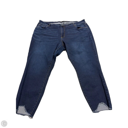 Jeans Straight By Kut In Blue Denim, Size: 24