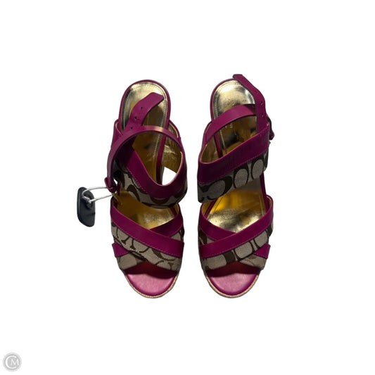 Sandals Designer By Coach In Black, Size: 8.5