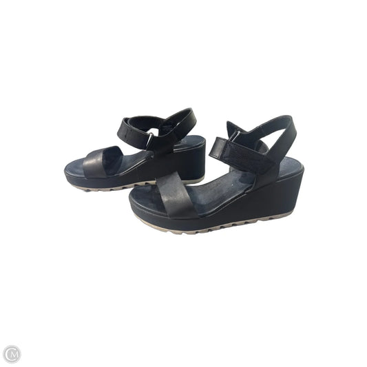 Sandals Flats By Sorel In Black, Size: 9.5