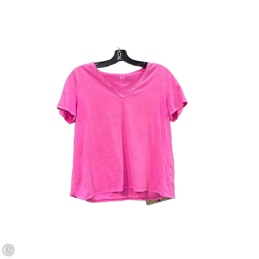 Top Short Sleeve By Gap In Pink, Size: L