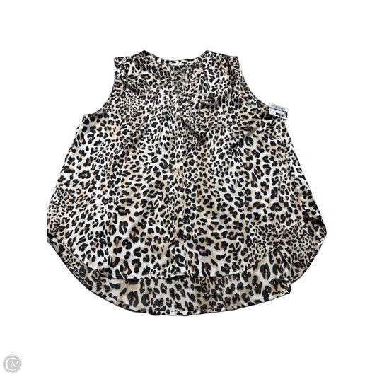 Top Sleeveless By Jodifl In Animal Print, Size: M