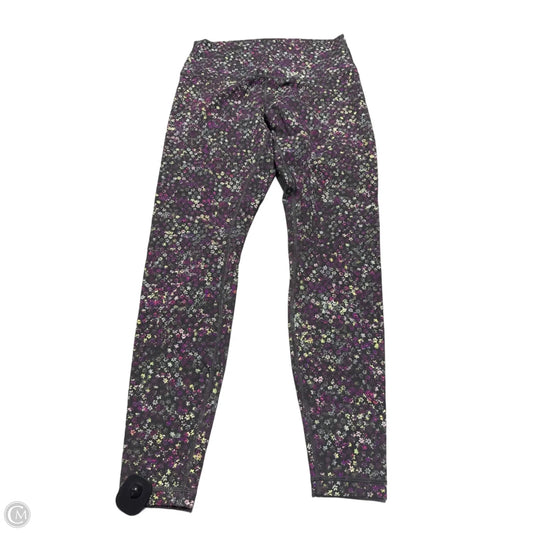 Athletic Leggings By Lululemon In Floral Print, Size: 10