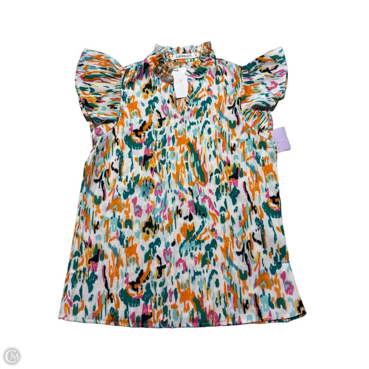 Top Short Sleeve By Cmc In Multi-colored, Size: S