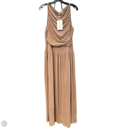 Dress Casual Maxi By Cmc In Brown, Size: Xxl