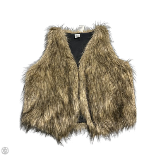 Vest Faux Fur & Sherpa By Cmc In Brown, Size: L