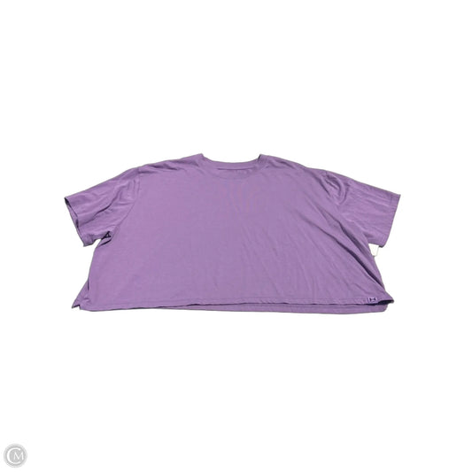 Top Short Sleeve By Under Armour In Purple, Size: Xl