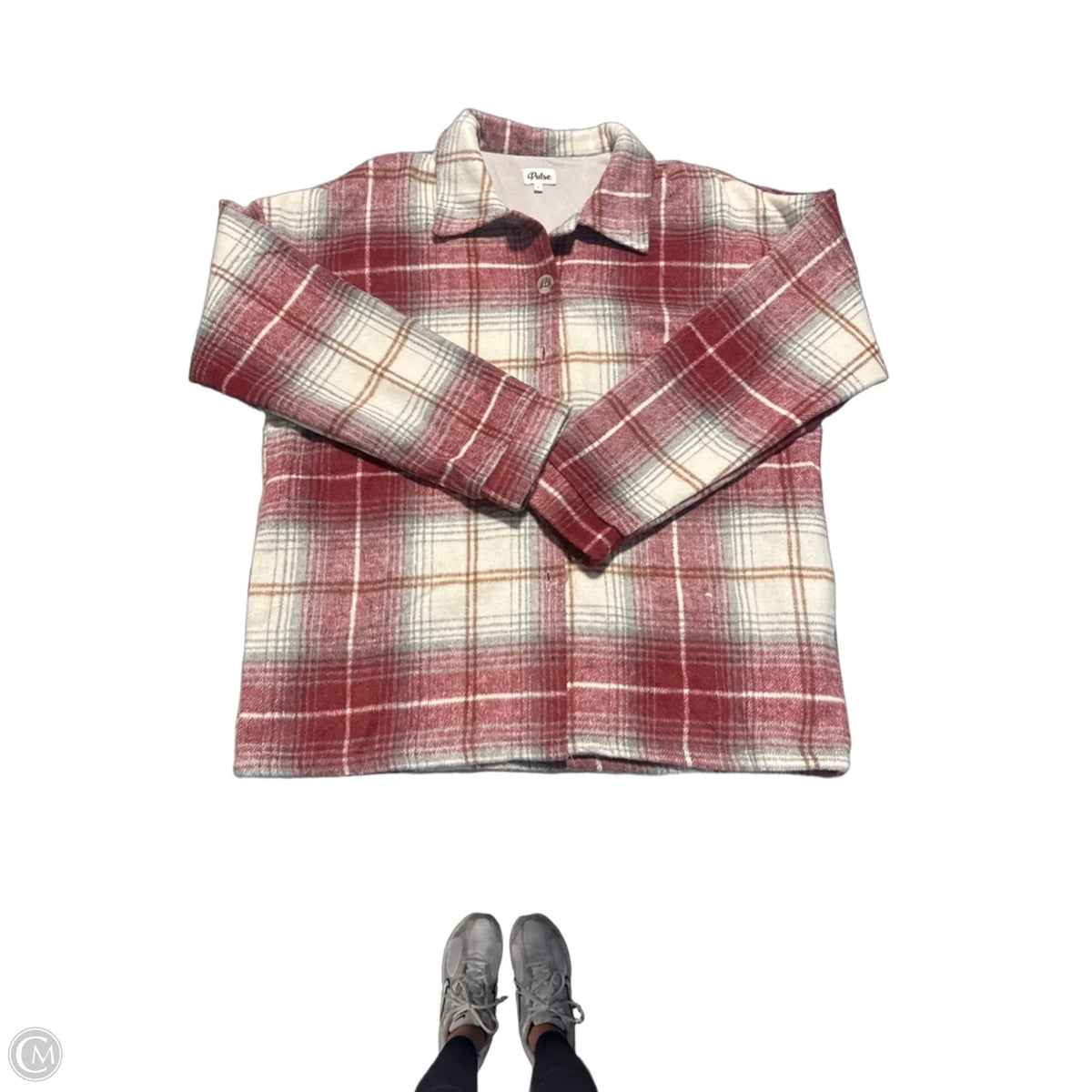 Jacket Fleece By Pulse In Red, Size: L