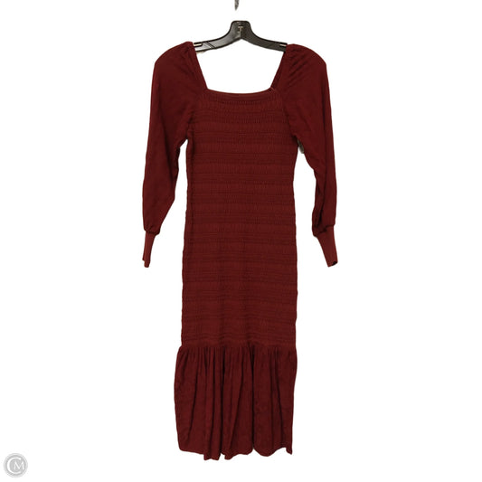 Dress Casual Maxi By Anthropologie In Red, Size: S