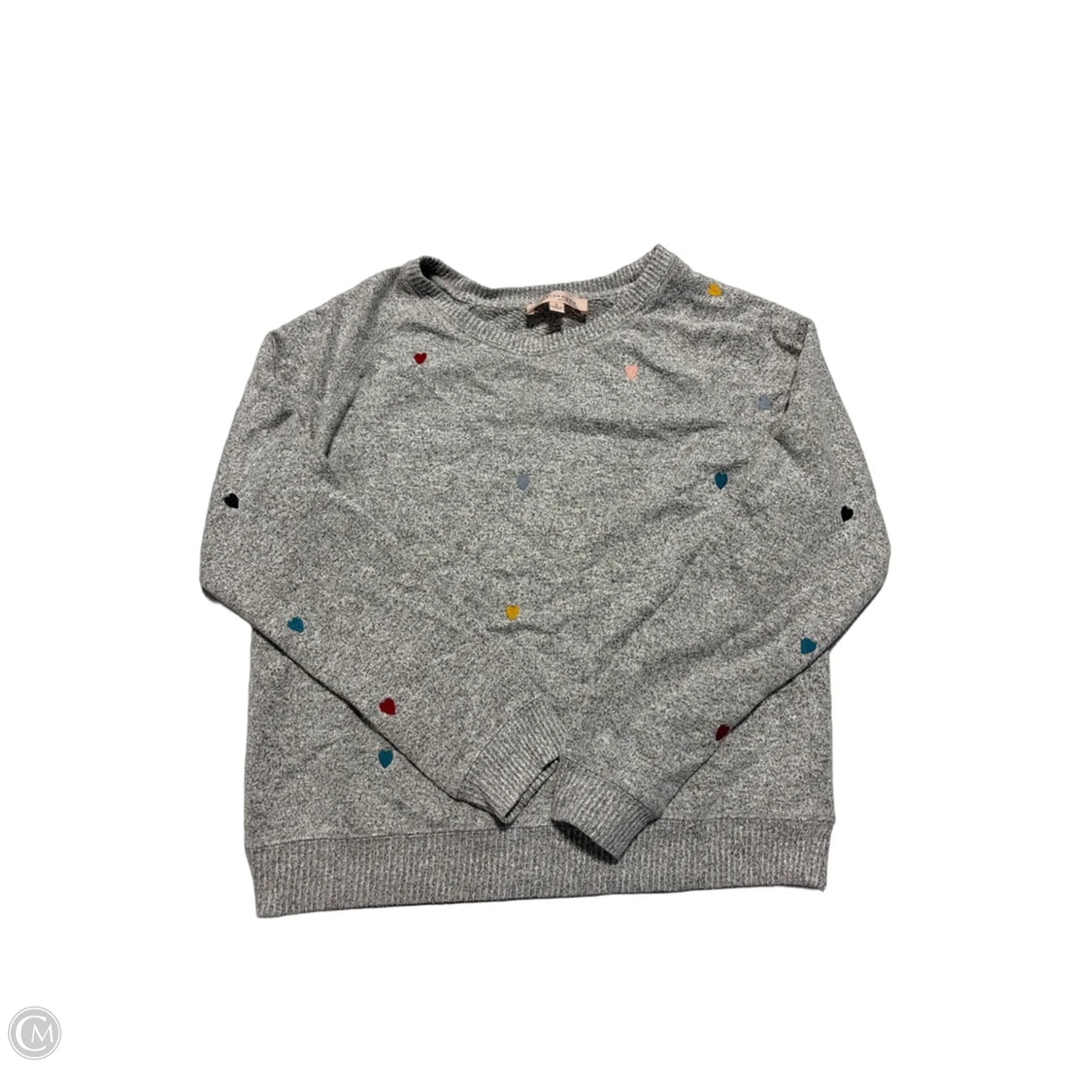 Top Long Sleeve By Philosophy In Grey, Size: S
