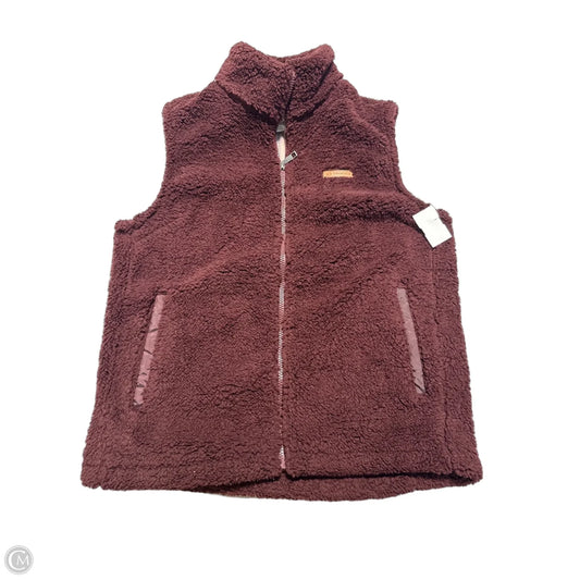 Vest Faux Fur & Sherpa By Sage In Red, Size: S