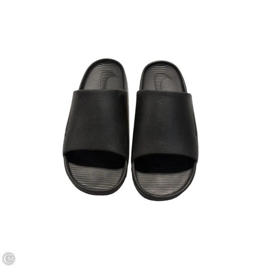 Sandals Flats By Nike In Black, Size: 9