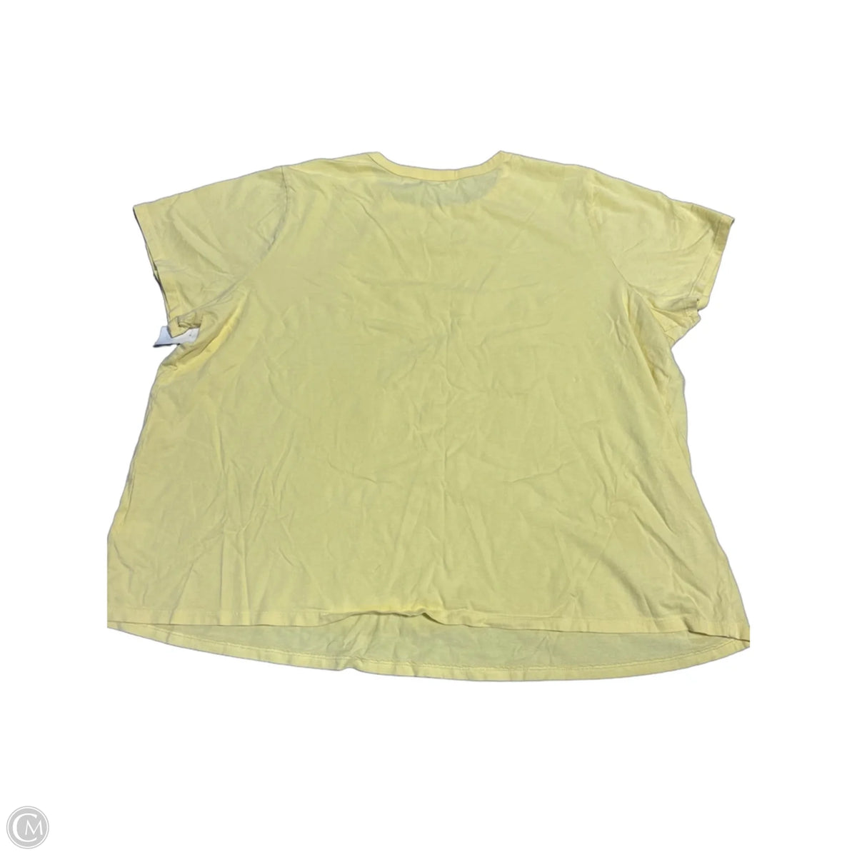 Top Short Sleeve Basic By Old Navy In Yellow, Size: 3x