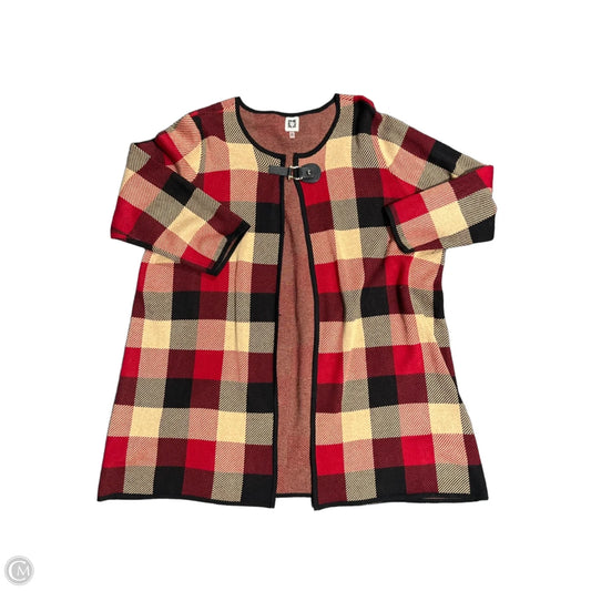 Shawl By Anne Klein In Red & Tan, Size: 3x