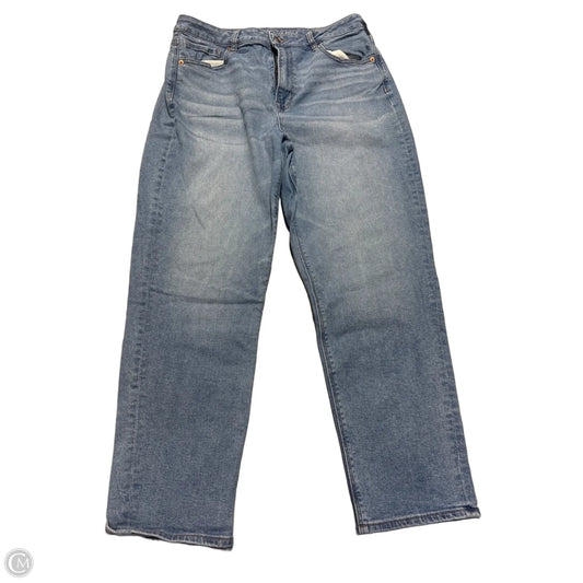 Jeans Boyfriend By American Eagle In Blue Denim, Size: 14