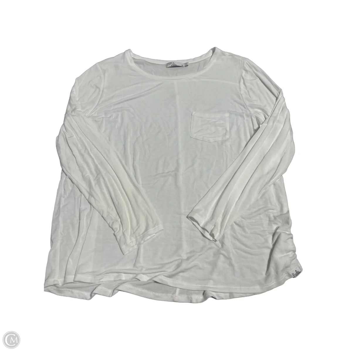 Top Long Sleeve Basic By Prana In White, Size: 1x