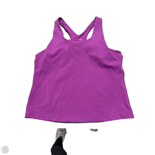 Athletic Tank Top By Reebok In Purple, Size: Xl