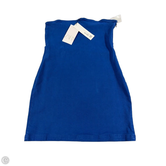 Dress Casual Short By Zara In Blue, Size: M