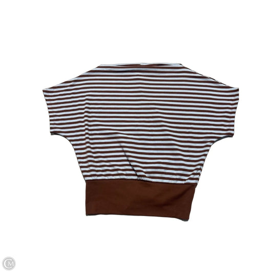 Top Short Sleeve By Divided In Blue & Brown, Size: M