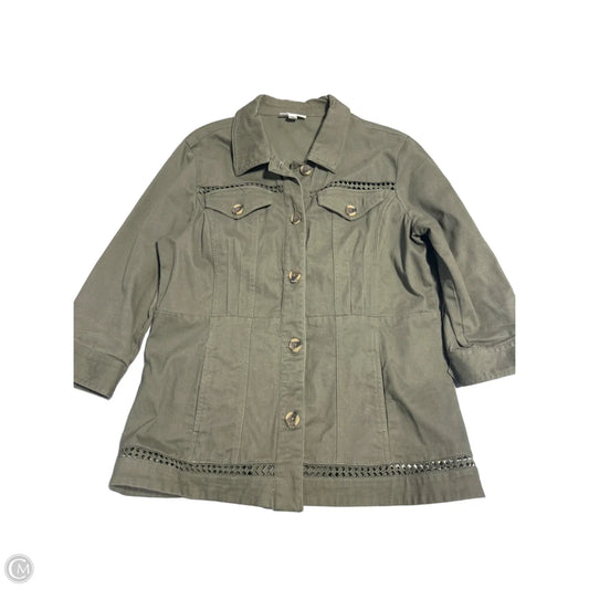 Jacket Denim By Westport In Green, Size: L