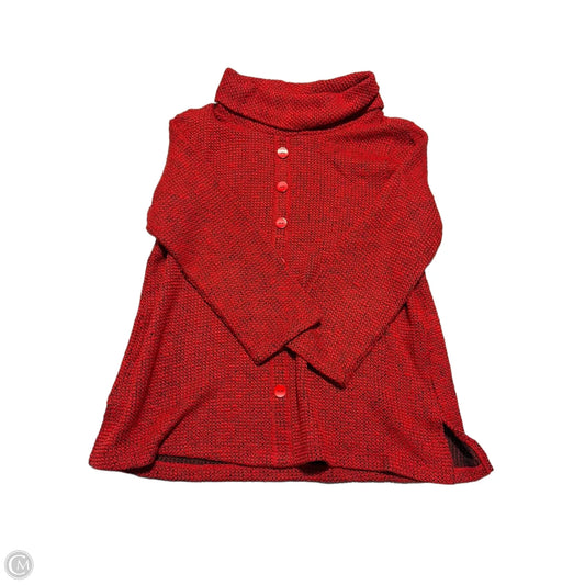 Top 3/4 Sleeve By Multiples In Red, Size: M