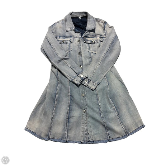 Dress Casual Short By Ethyl In Blue Denim, Size: M