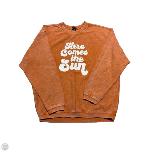 Top Long Sleeve By Chicka-d In Orange, Size: S