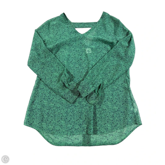 Top Long Sleeve By Cabi In Green, Size: M